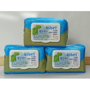 Elibell 嬰兒濕巾（100片）- 3包